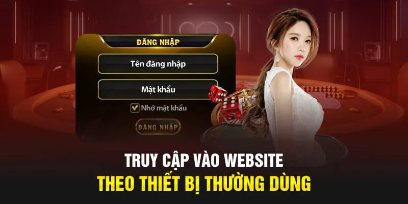 Truy cập vào website theo thiết bị thường dùng